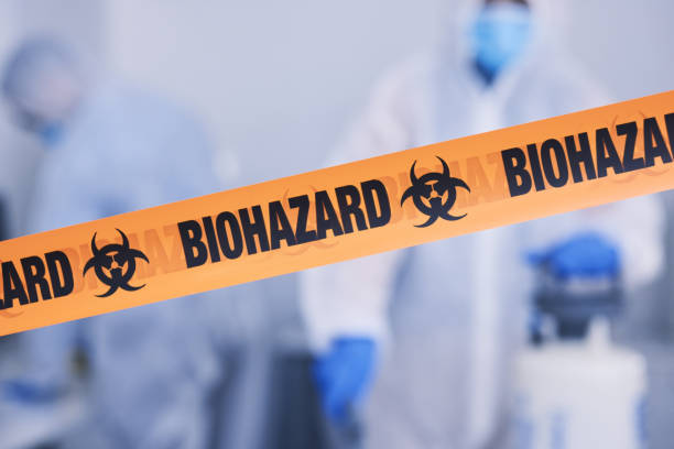 Professional Biohazard Cleanup technician working in Curtis Bay, MD